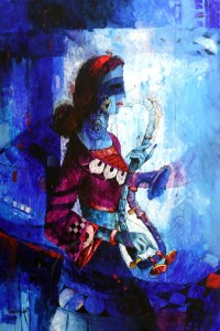 Janisar Ali, 24 x 36 Inch, Acrylic on Canvas, Figurative Painting, AC-NAL-038